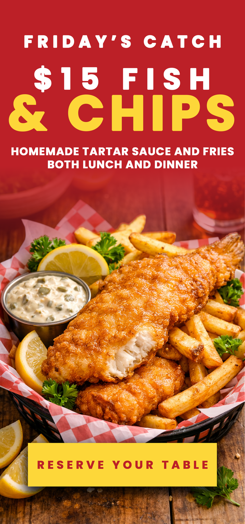 $15 Fish & Chips