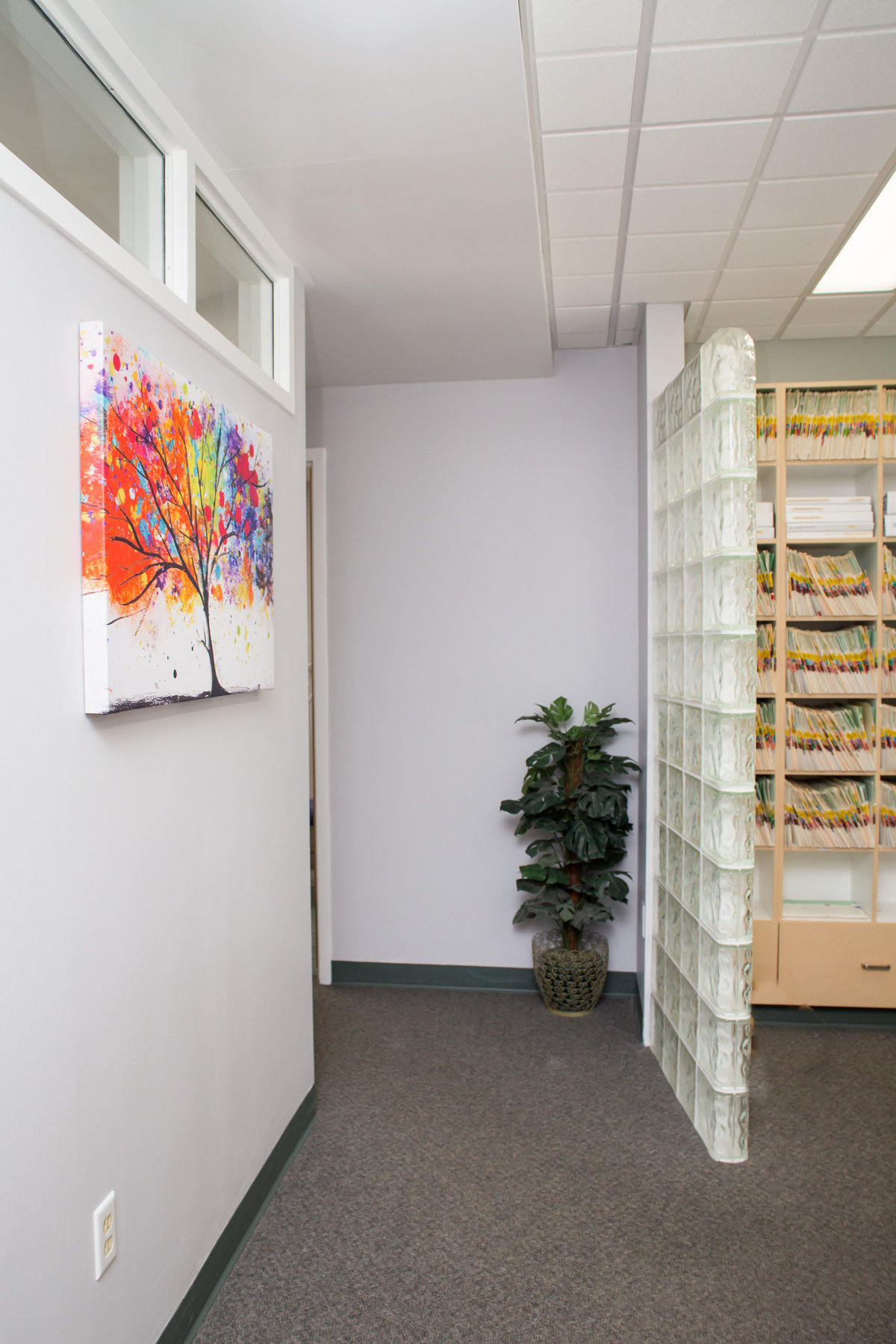 A treatment room at Boler Dental