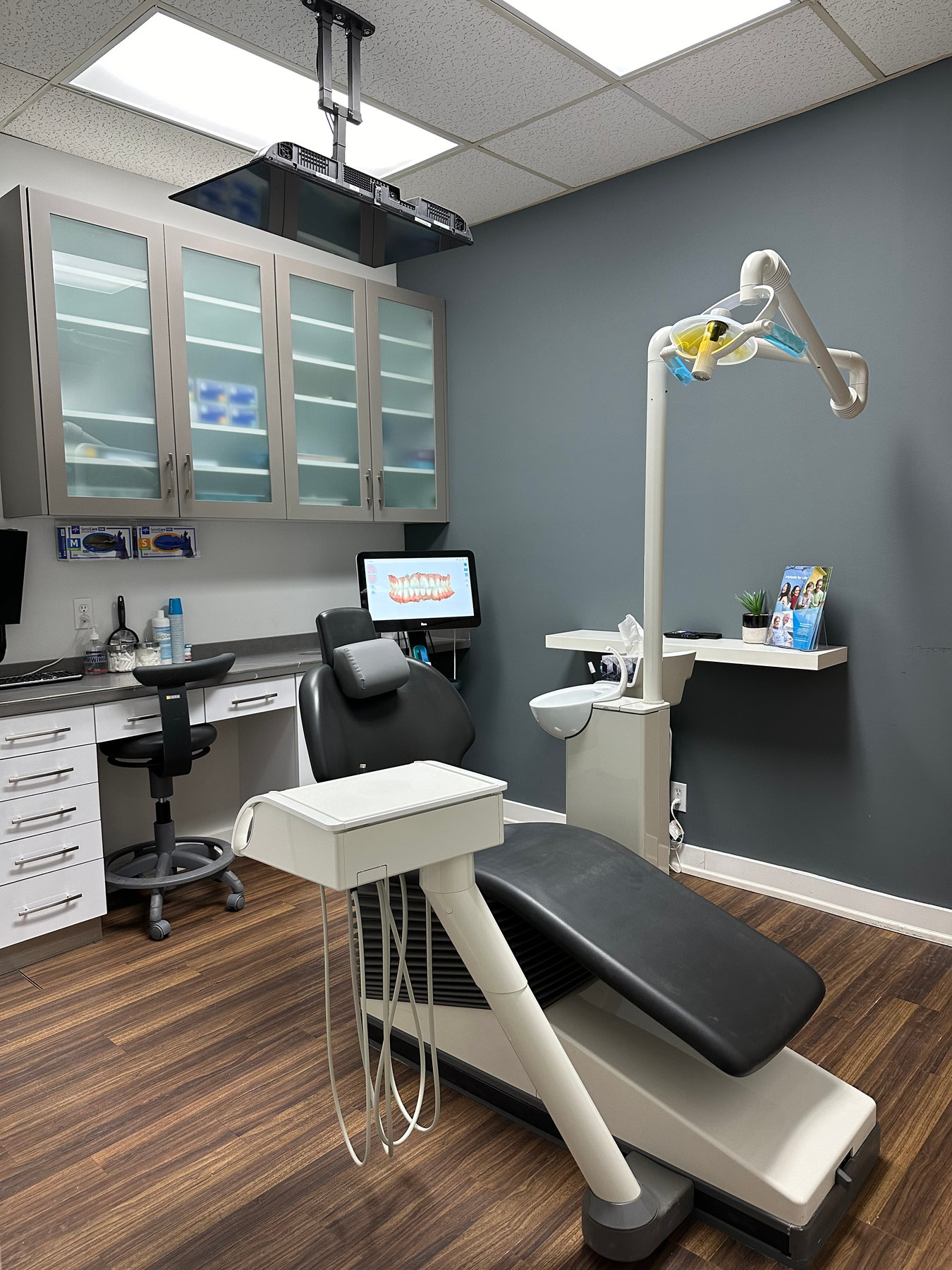 A treatment room at Byron Family Dental, 1265 Commissioners Road West, London Ontario