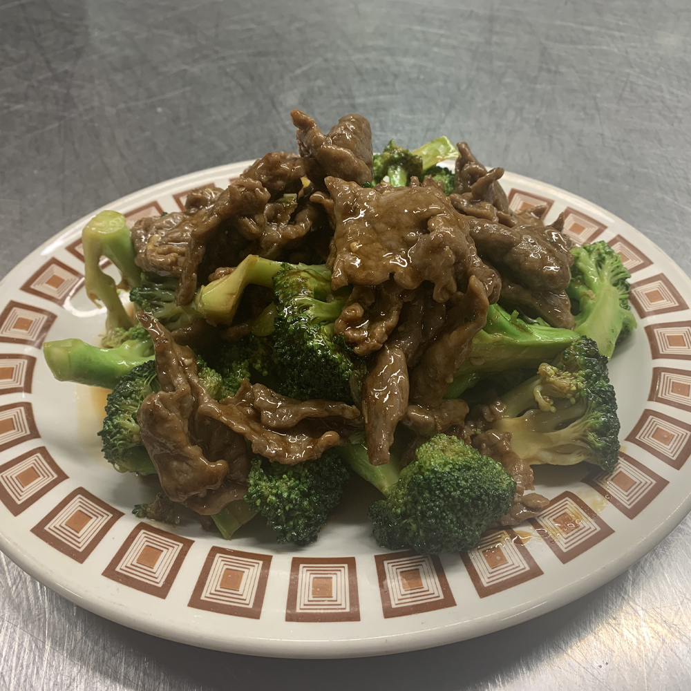 Beef and broccoli from Chinatown Restaurant, London ON