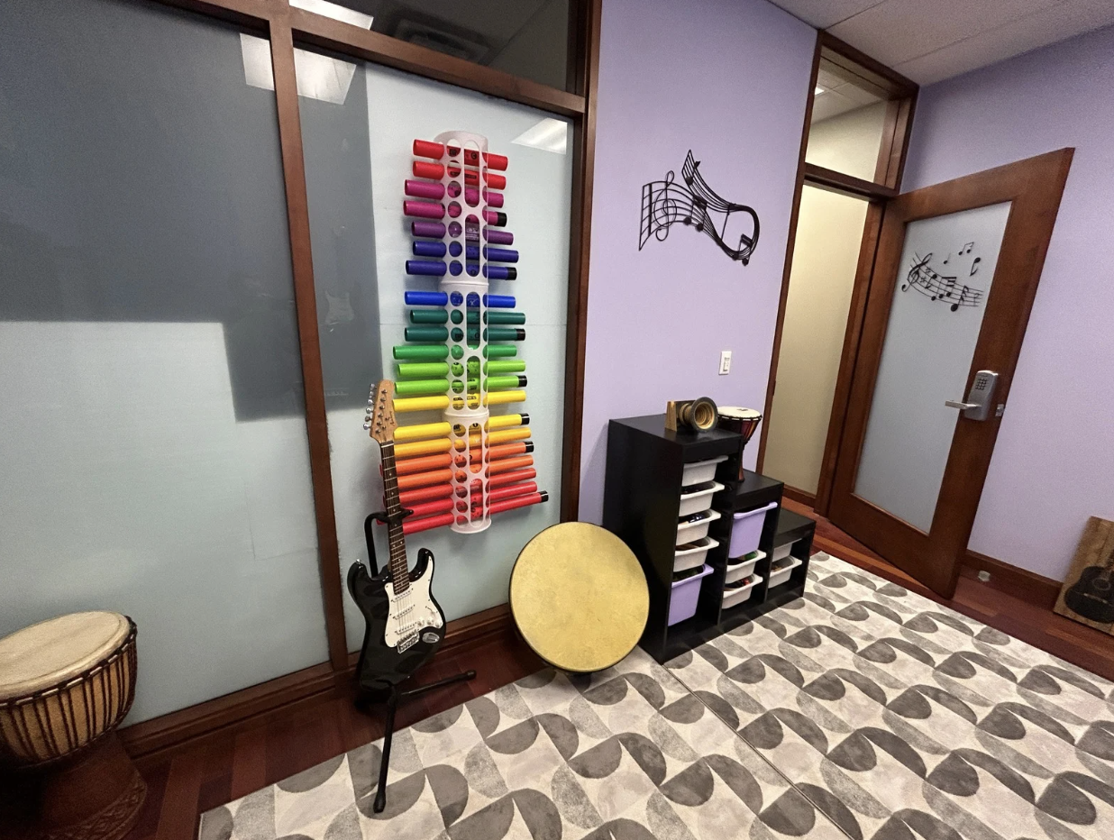 Connections Music Therapy session at 339 Wellington Road, London Ontario