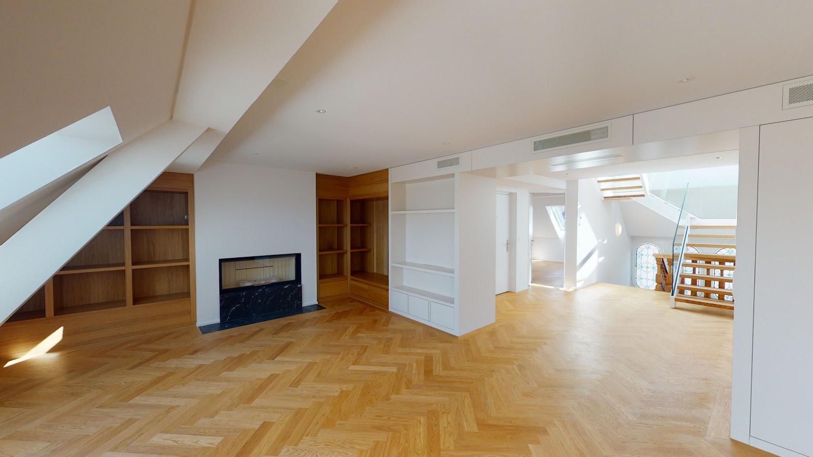 Finished room with new hardwood flooring, CraftWell Group London Ontario