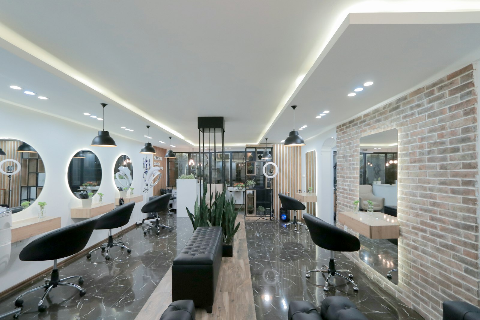 The calm, modern interior of the Joog studio in London Ontario