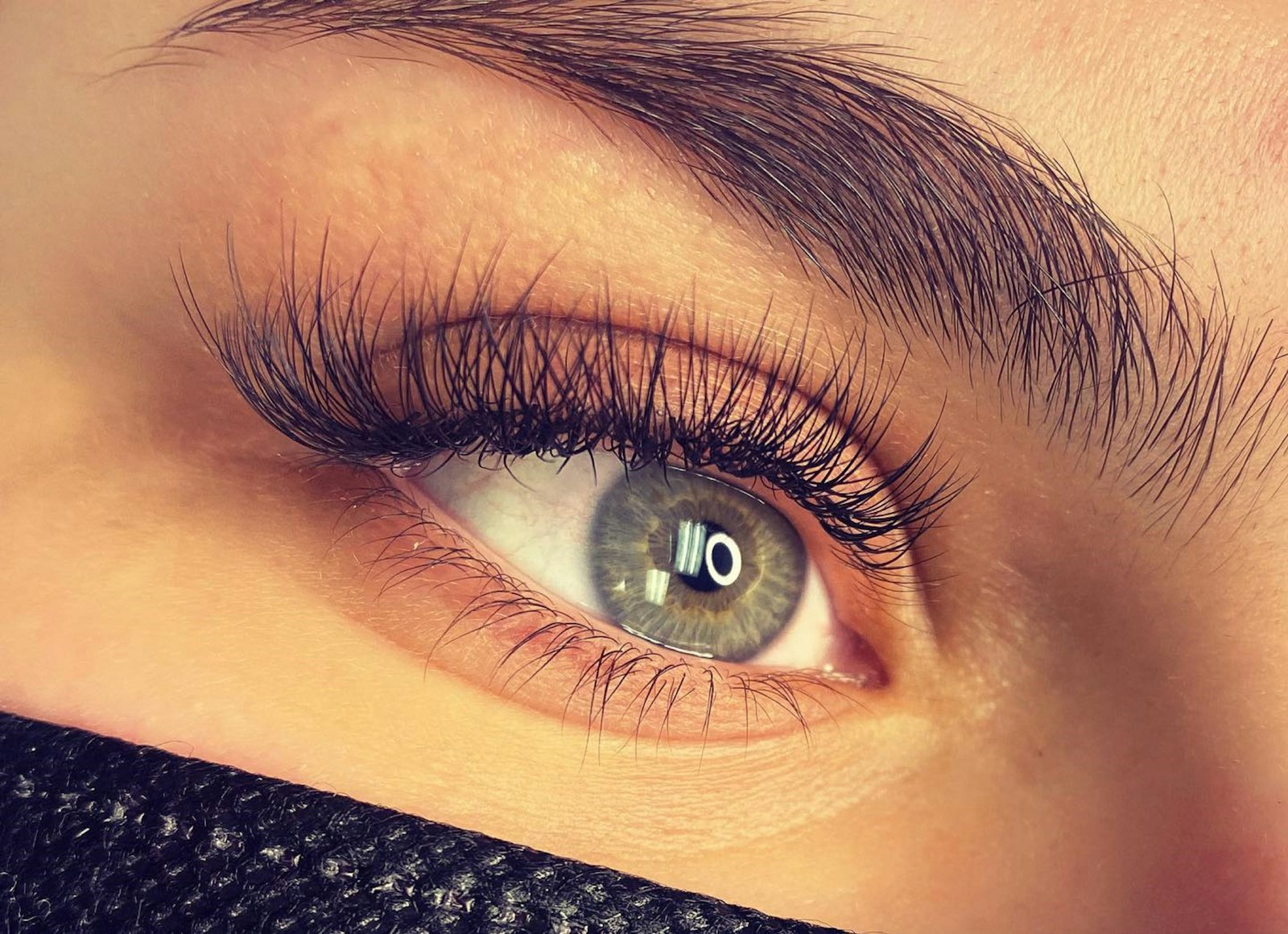 A finished set of voluminous lashes by Lash Lady, London Ontario