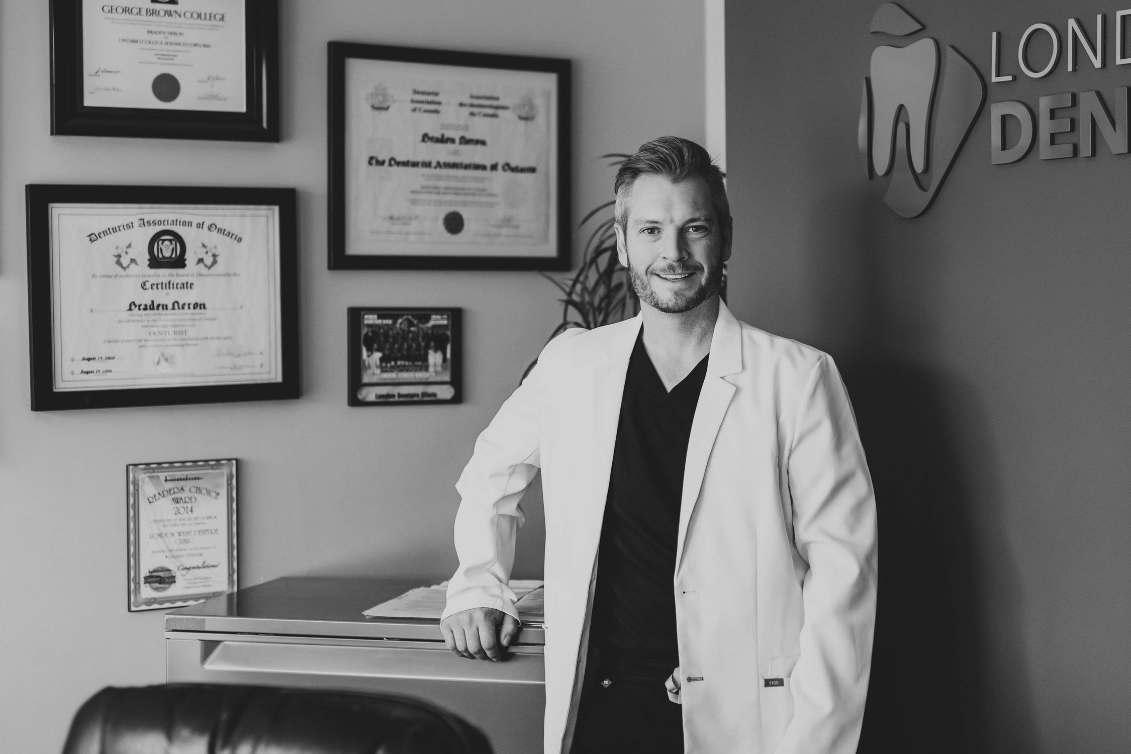 Braden Neron, Denturist and Owner of London West Denture Clinic