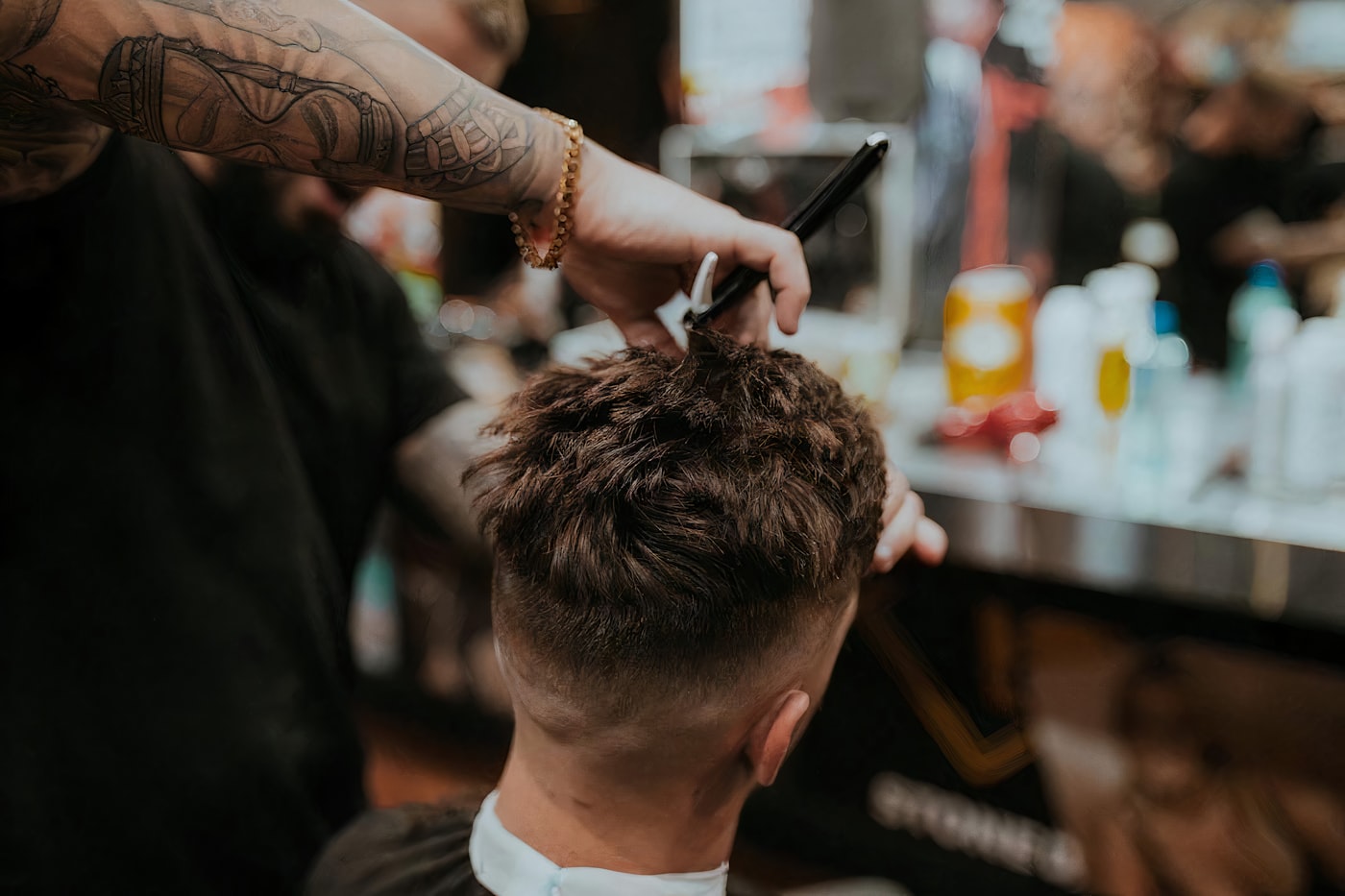 A precision cut at Michael Romeo Hair