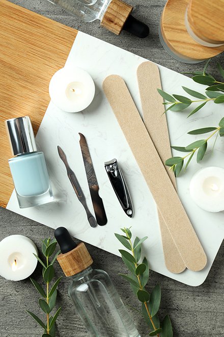 Non-toxic nail care tools and natural products with eucalyptus at Mon Papillon, London Ontario