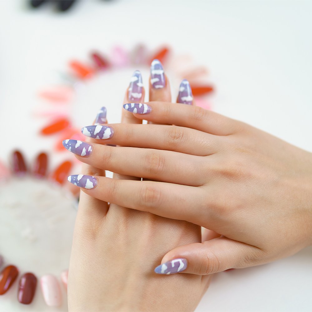 Finished nail art and lash detail at Mon Papillon Nail and Spa, London Ontario