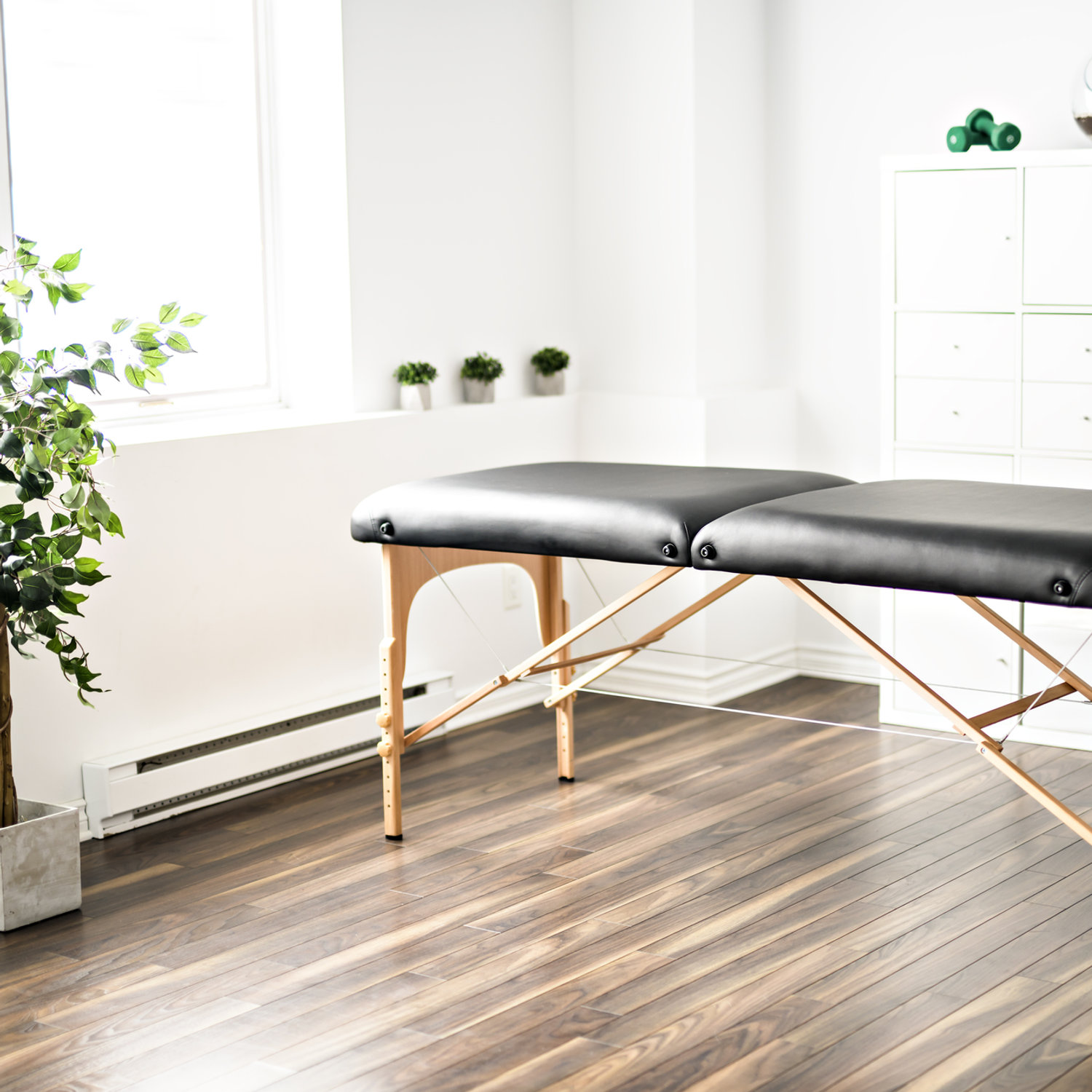 Tranquil treatment scene