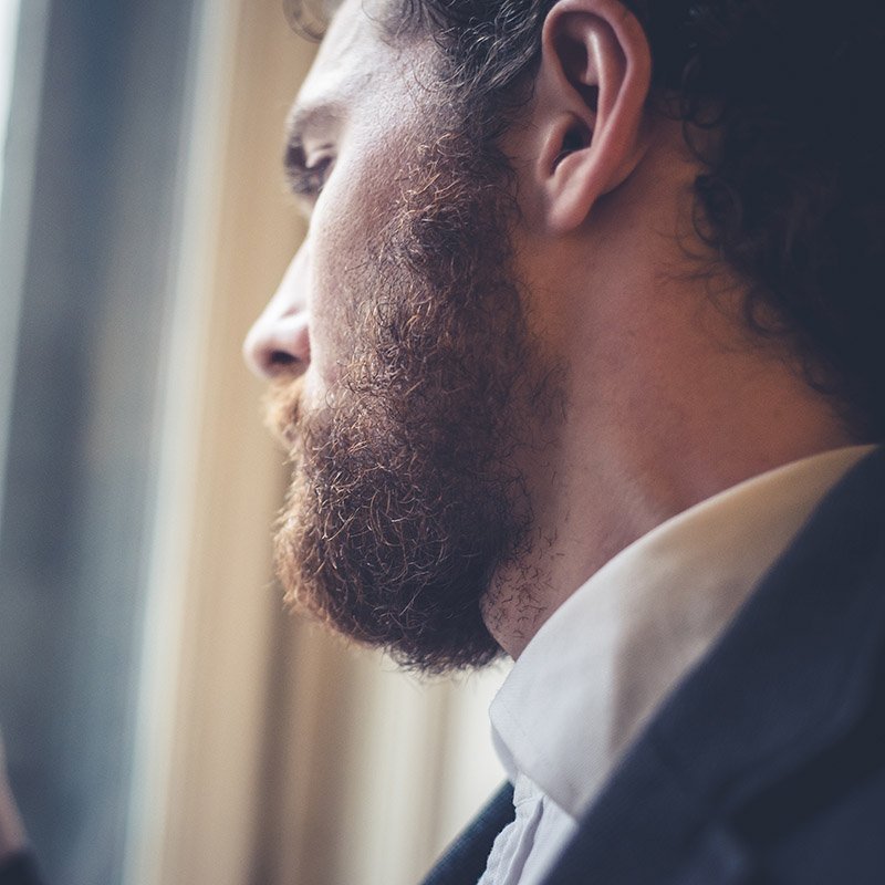 Riverbend Barber beard grooming, Clean Profile