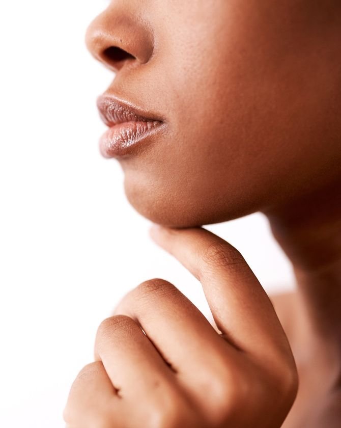 Soft, defined skin in profile