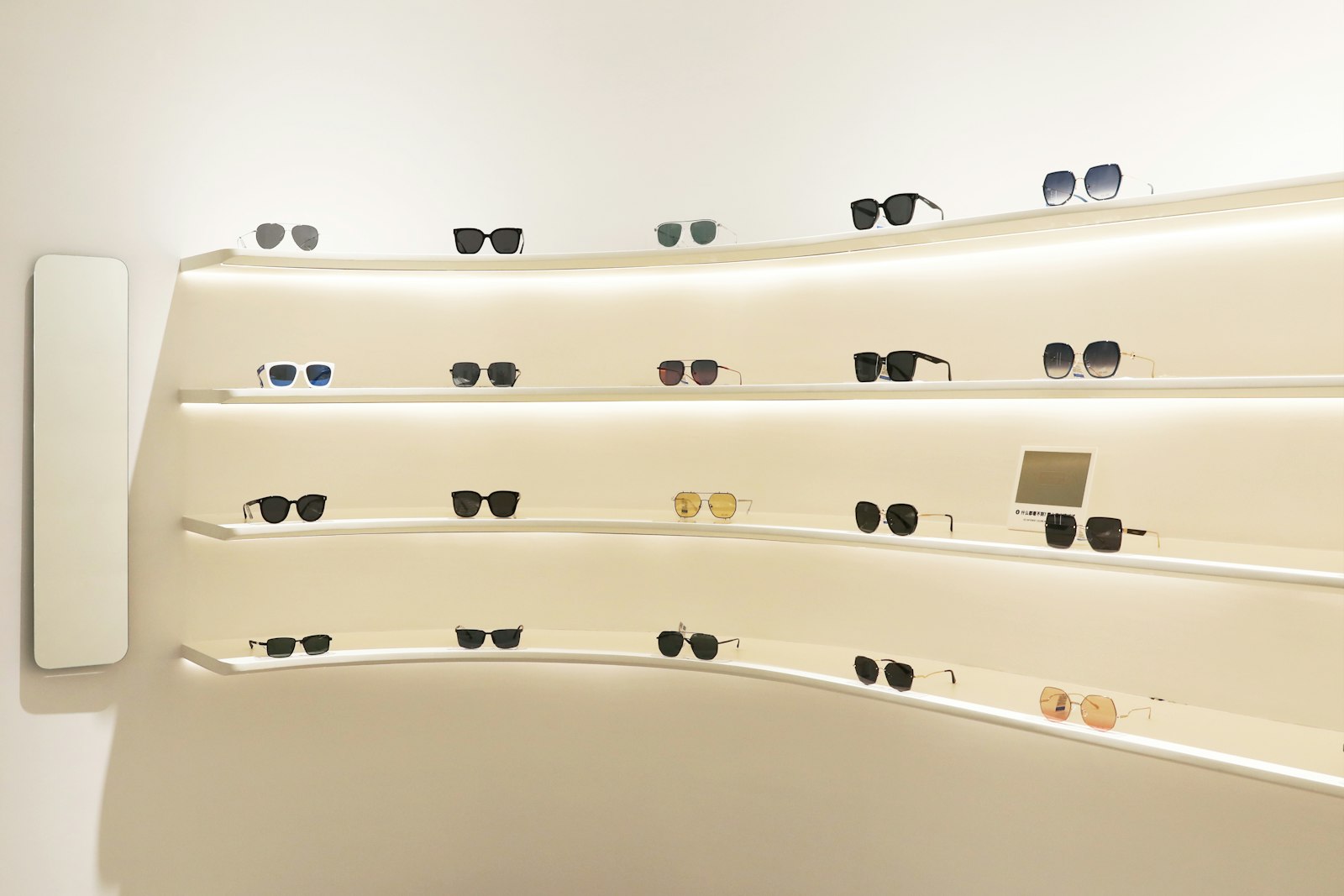 Designer frames on display at Squints Optical, London Ontario