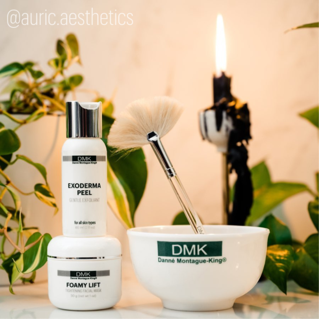 DMK paramedical skincare products used at The Lash & Brow Co. in Byron, London ON