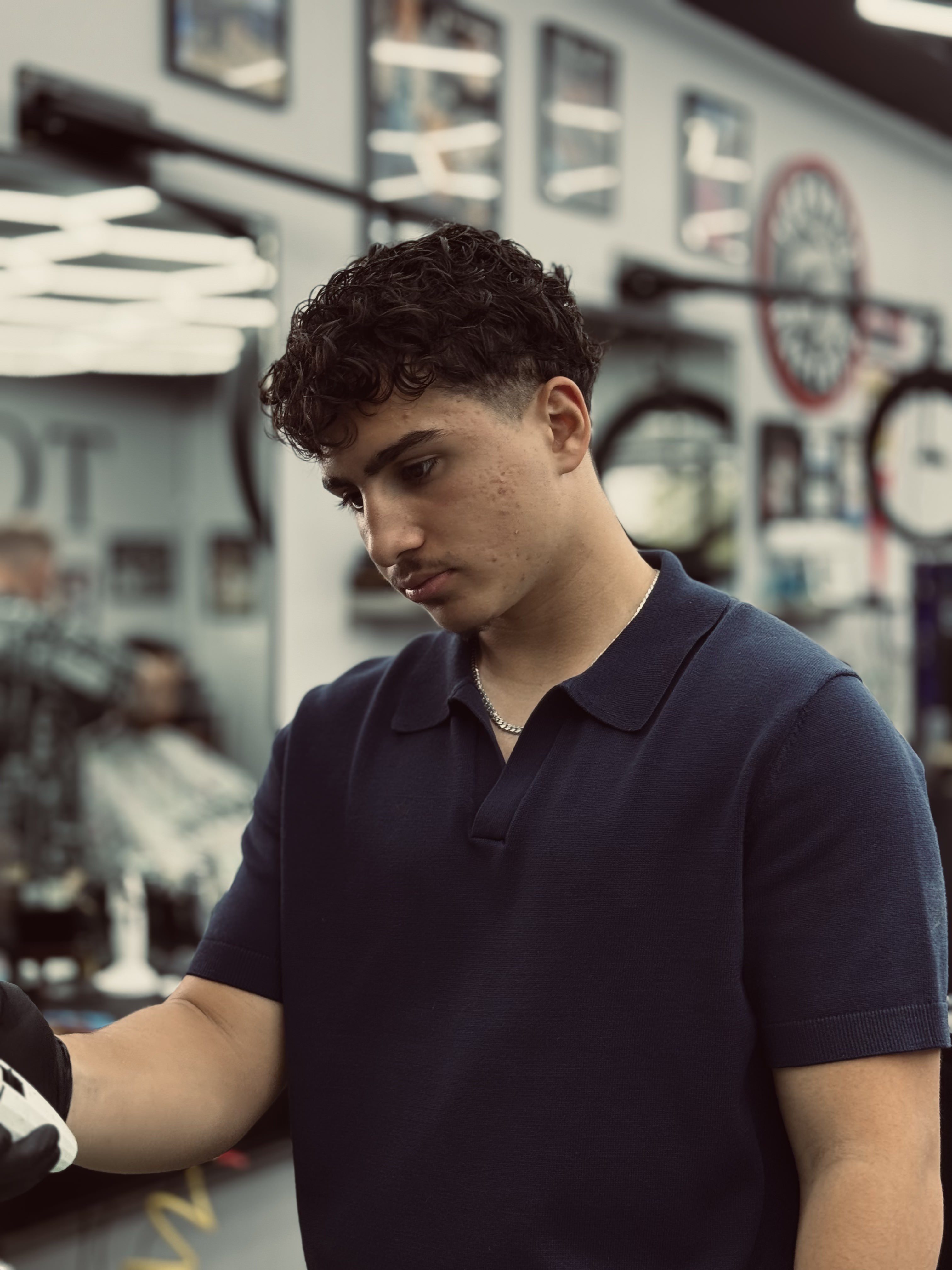Finishing touches at Top Crew Barbershop London