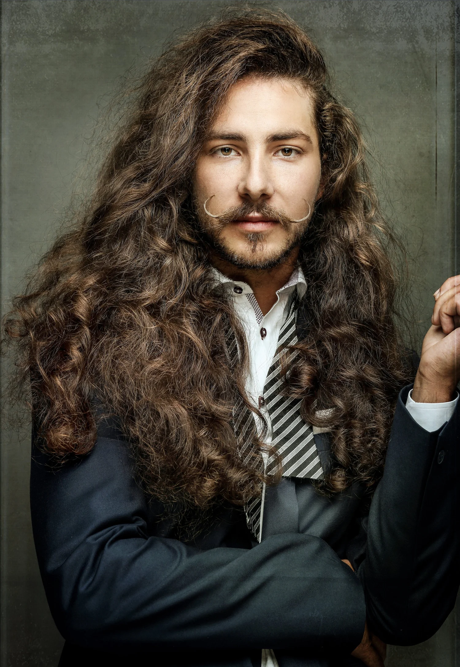 Long hair, men's at Vanity House, West Five London ON