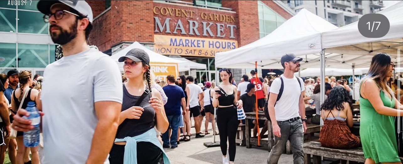 Festival crowd at Covent Garden Market, London ON.