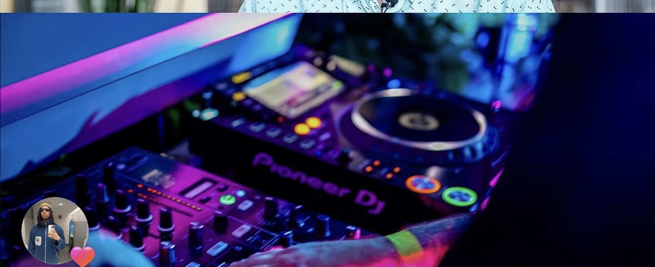 DJ set at the market.